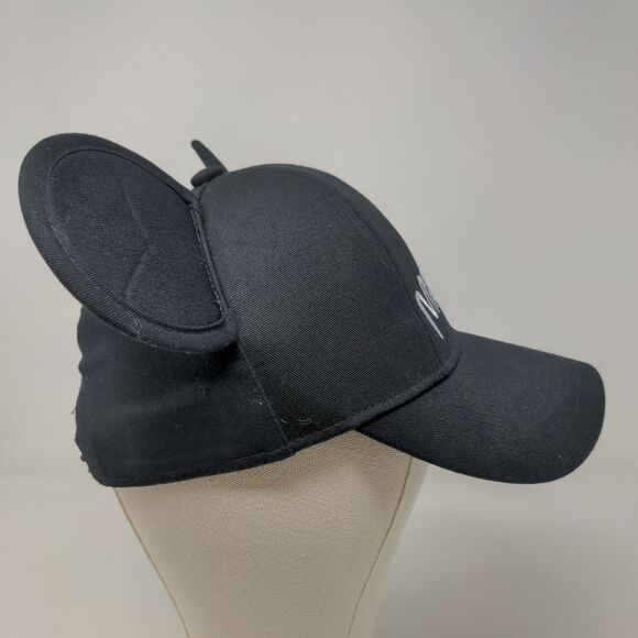 Disney Men's Snapback Mickey Ears Hat Black Adjustable 100% Cotton - Picture 6 of 12
